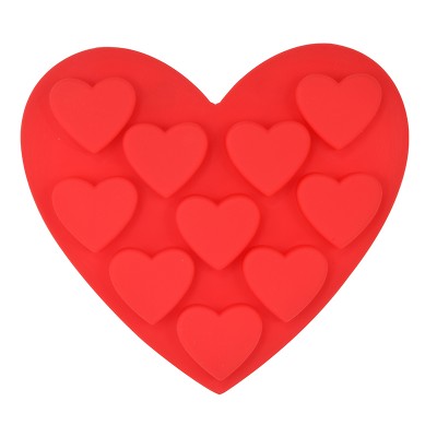 Καλούπι Σιλικόνης 10 καρδιές σε 1